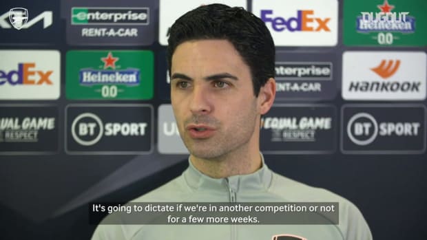 Arteta on 'final' against Benfica and Aubameyang